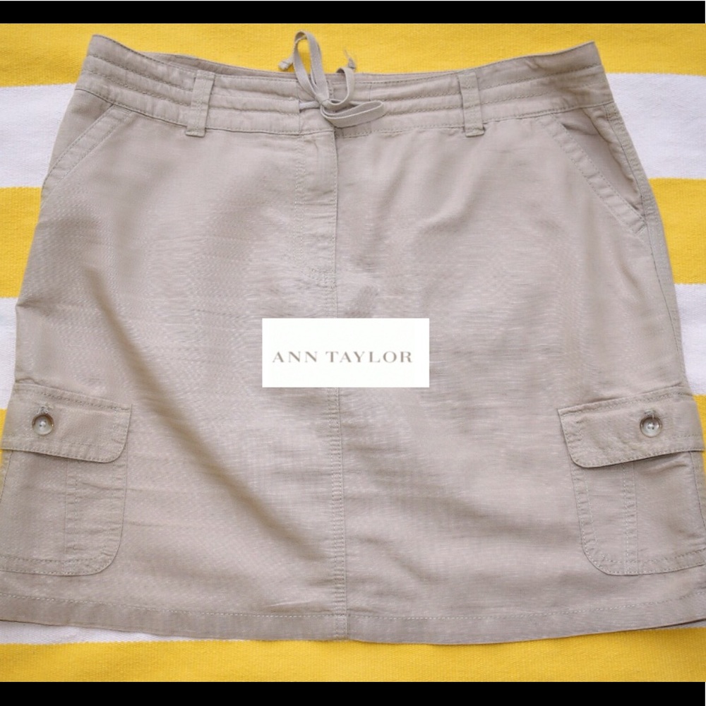 Cargo Linen Skirt